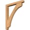 Ekena Millwork Legacy Craftsman Smooth Bracket w/ Offset Brace, Western Red Cedar, 5 1/2"W x 42"D x 48"H BKT0604X42X48LEC04SWR - alternate 1